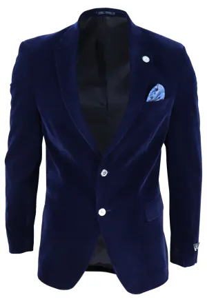 Velvet Blazer Jacket 2 Button Dinner Formal