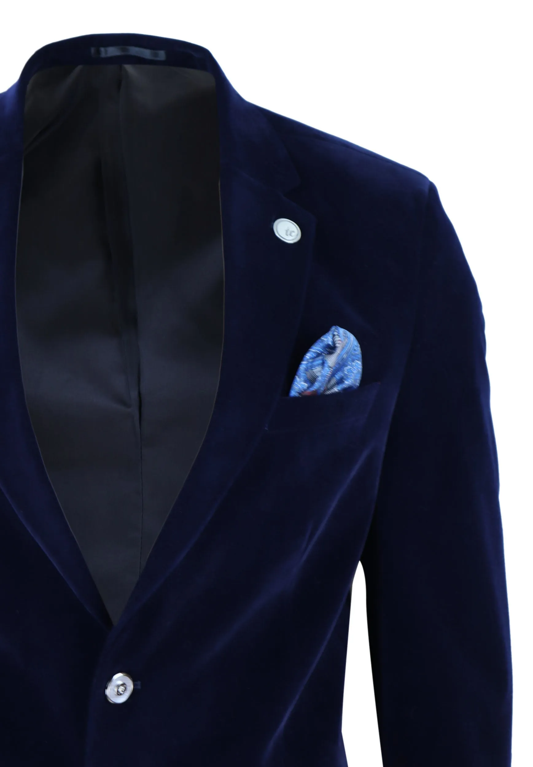 Velvet Blazer Jacket 2 Button Dinner Formal