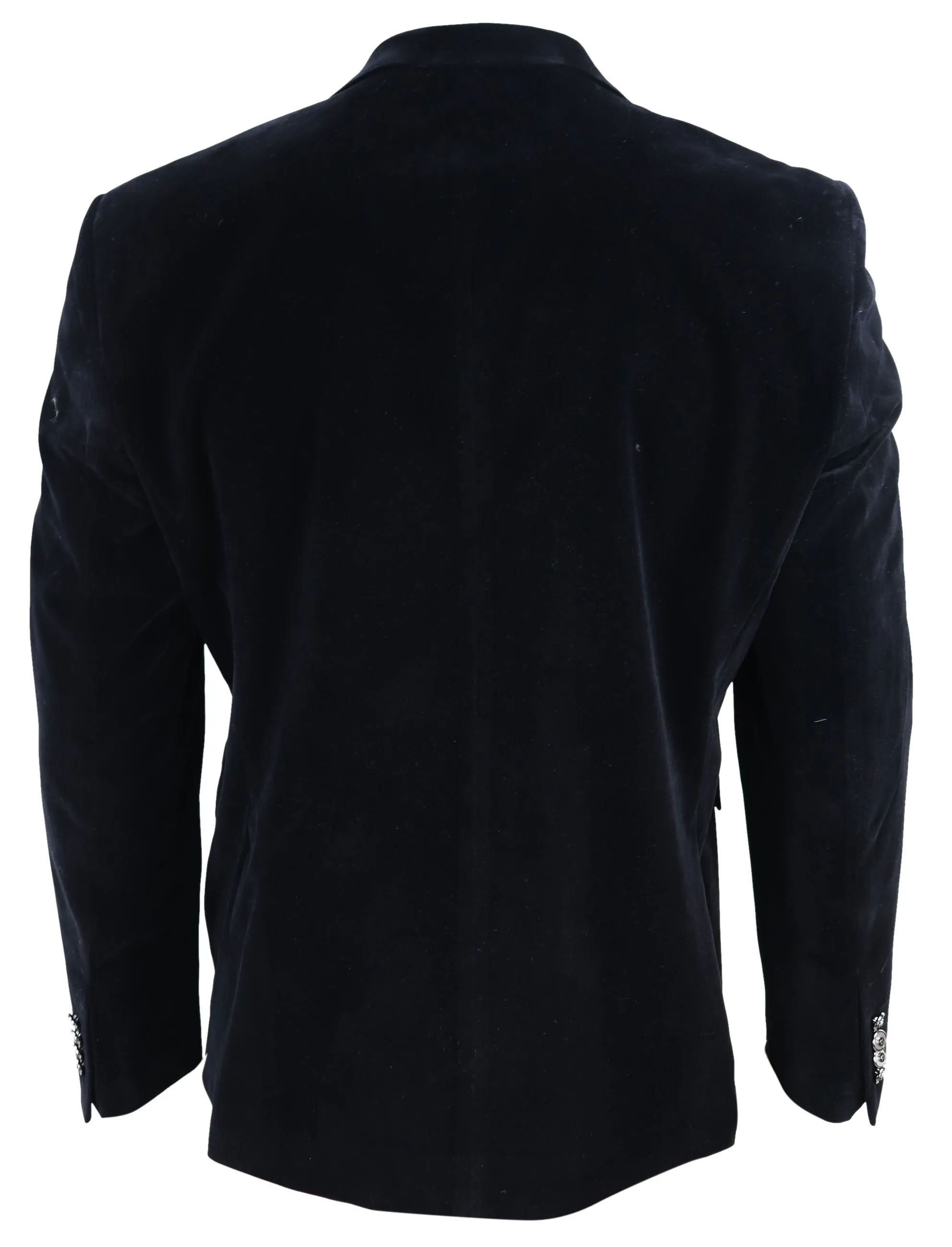 Velvet Blazer Jacket 2 Button Dinner Formal