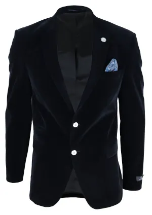 Velvet Blazer Jacket 2 Button Dinner Formal