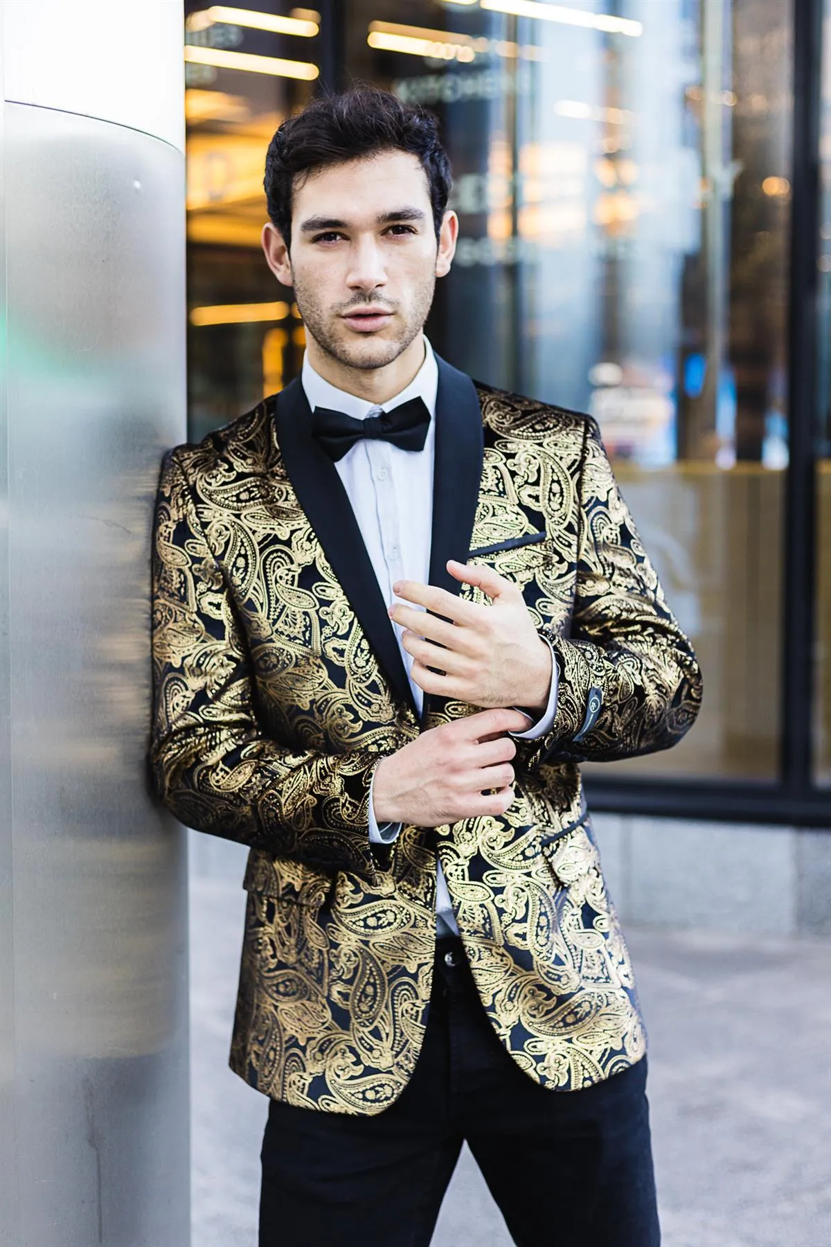 Velvet Paisley Floral Blazer