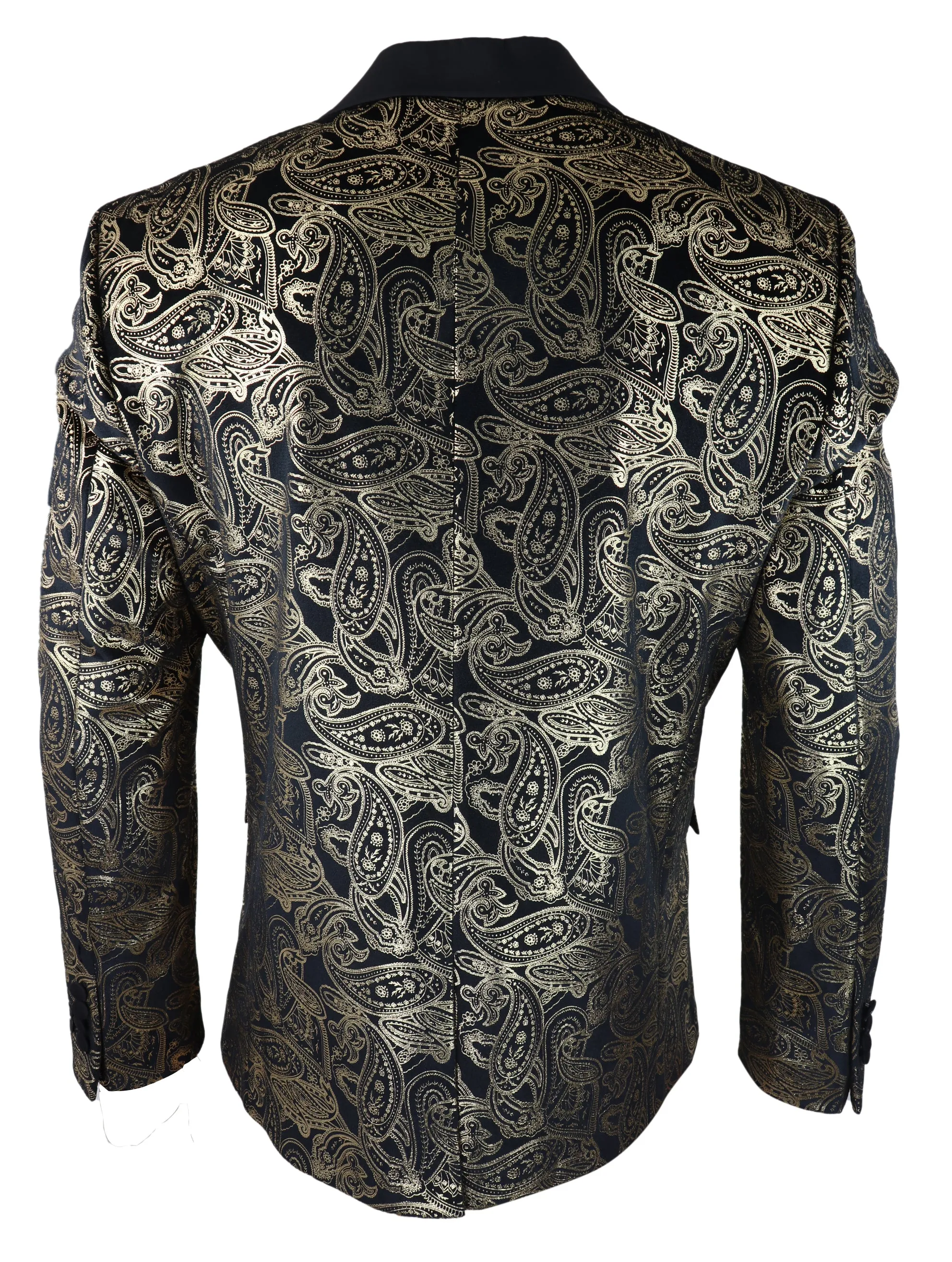 Velvet Paisley Floral Blazer