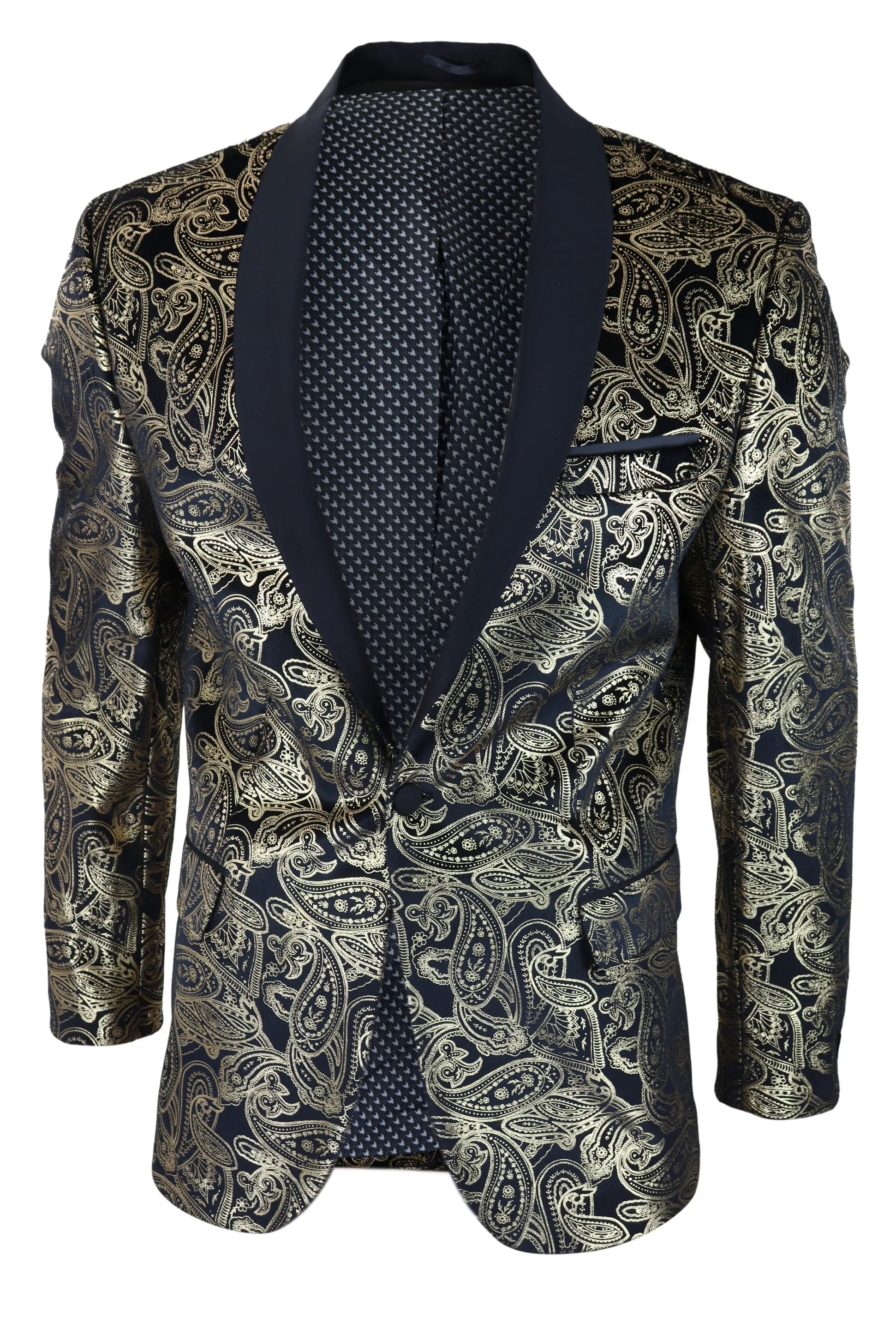 Velvet Paisley Floral Blazer