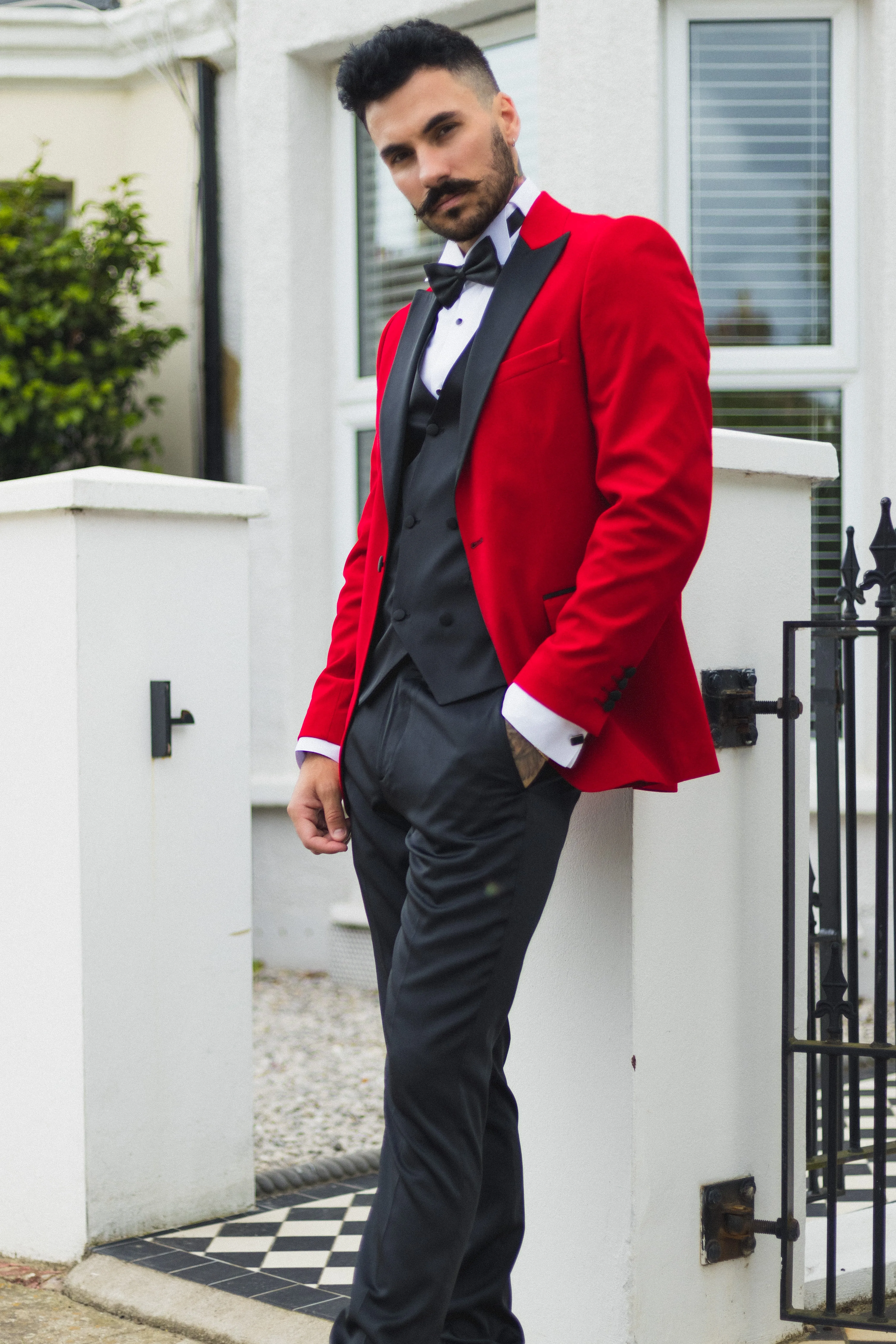Velvet Tuxedo Blazer Wedding Prom