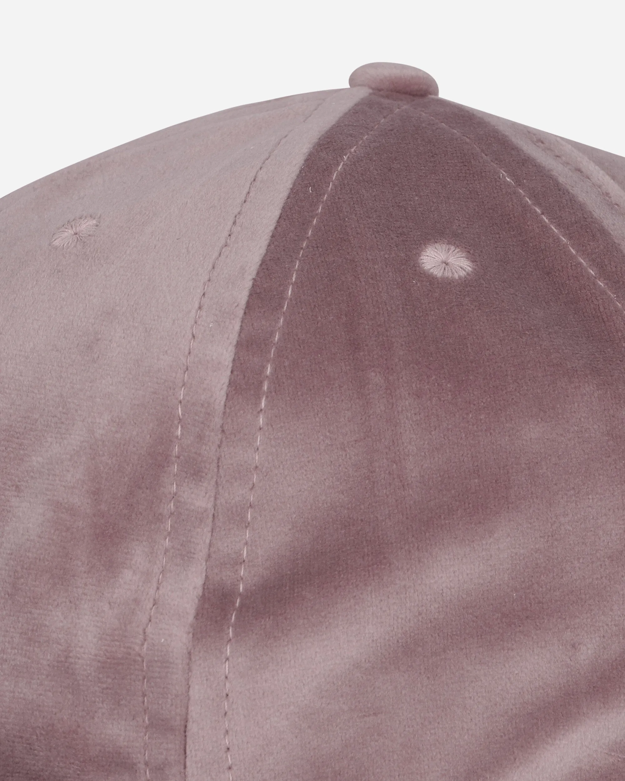 Velveteen Curved Front 6-Panel Hat Pink