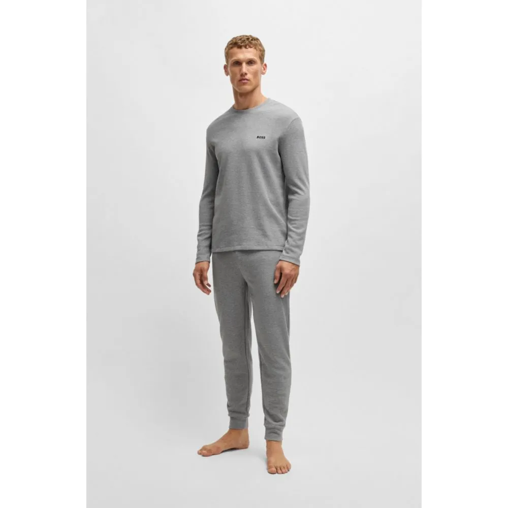 Waffle pajama bottoms in cotton
