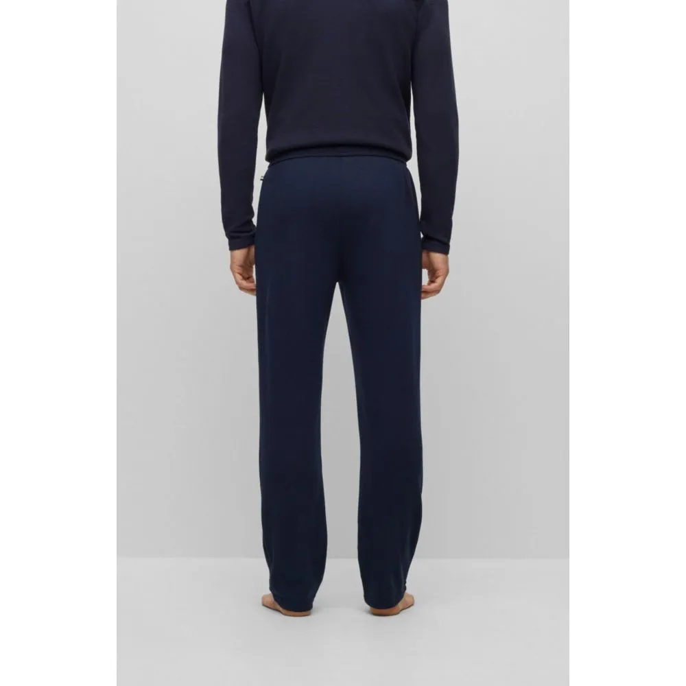 Waffle pajama bottoms with logo embroidery