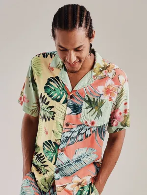 Wave Men's Rayon Shirt | Tropical Print