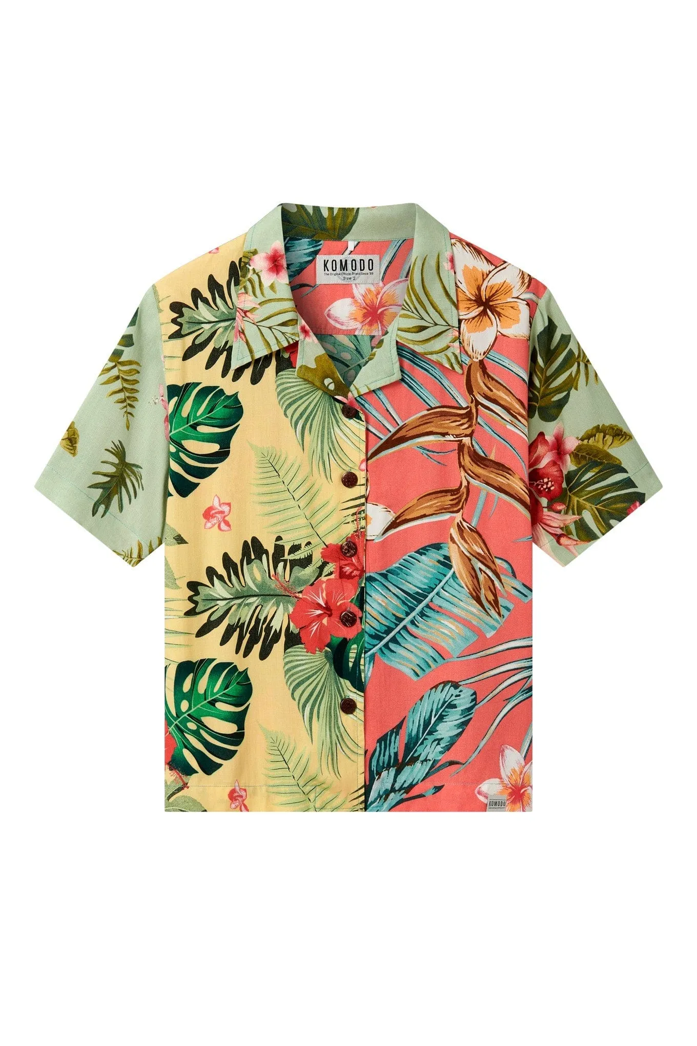 Wave Men's Rayon Shirt | Tropical Print