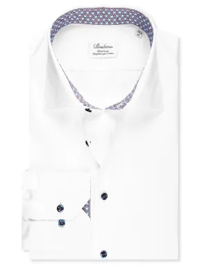 White Star Pattern Fitted Shirt