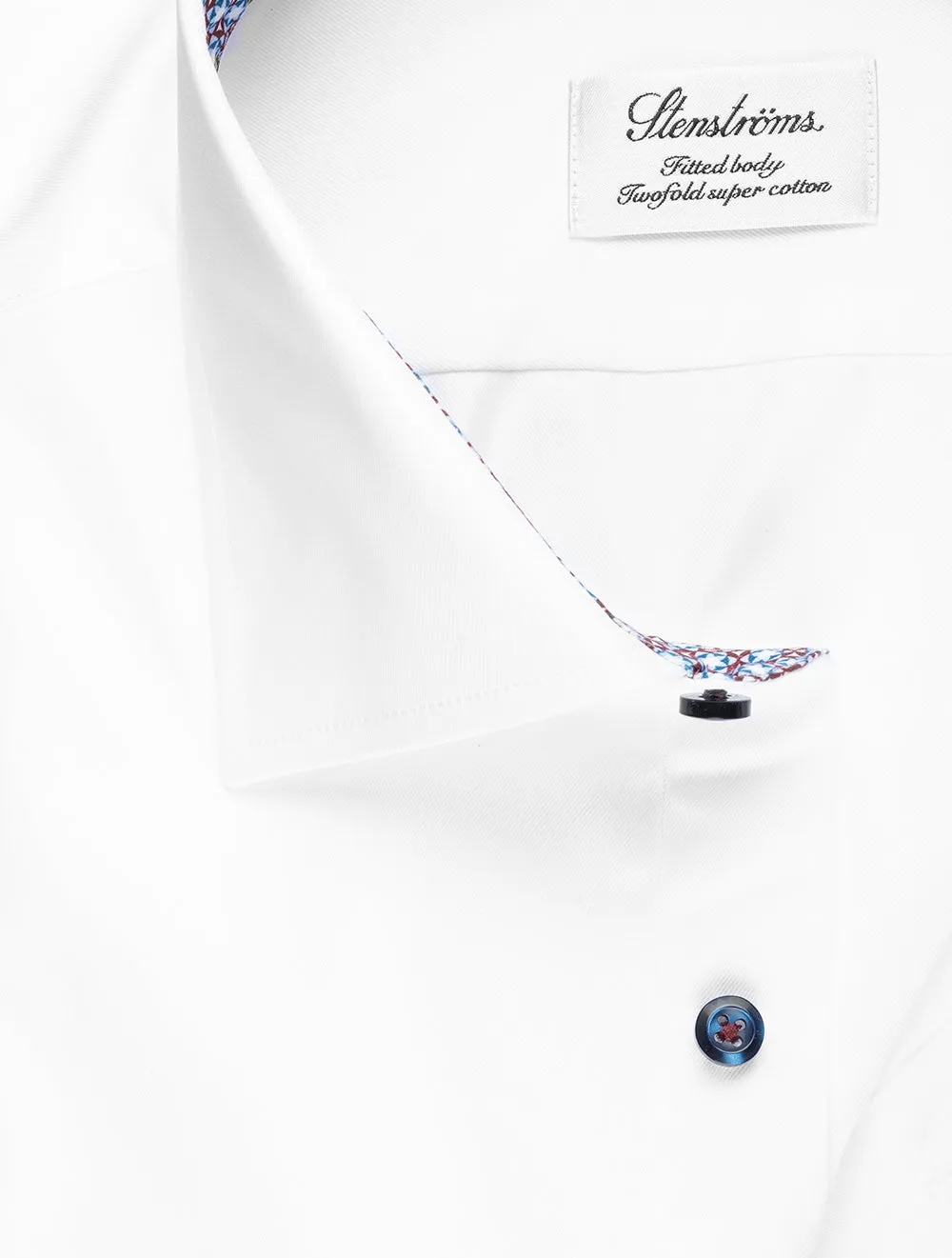 White Star Pattern Fitted Shirt
