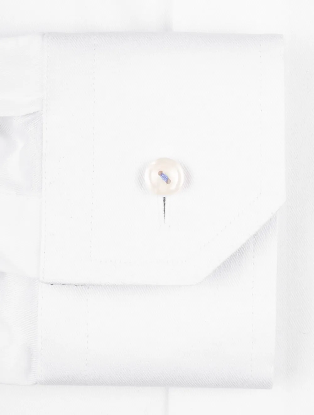 White Stretch Plain Inlay Formal Contemporary Shirt