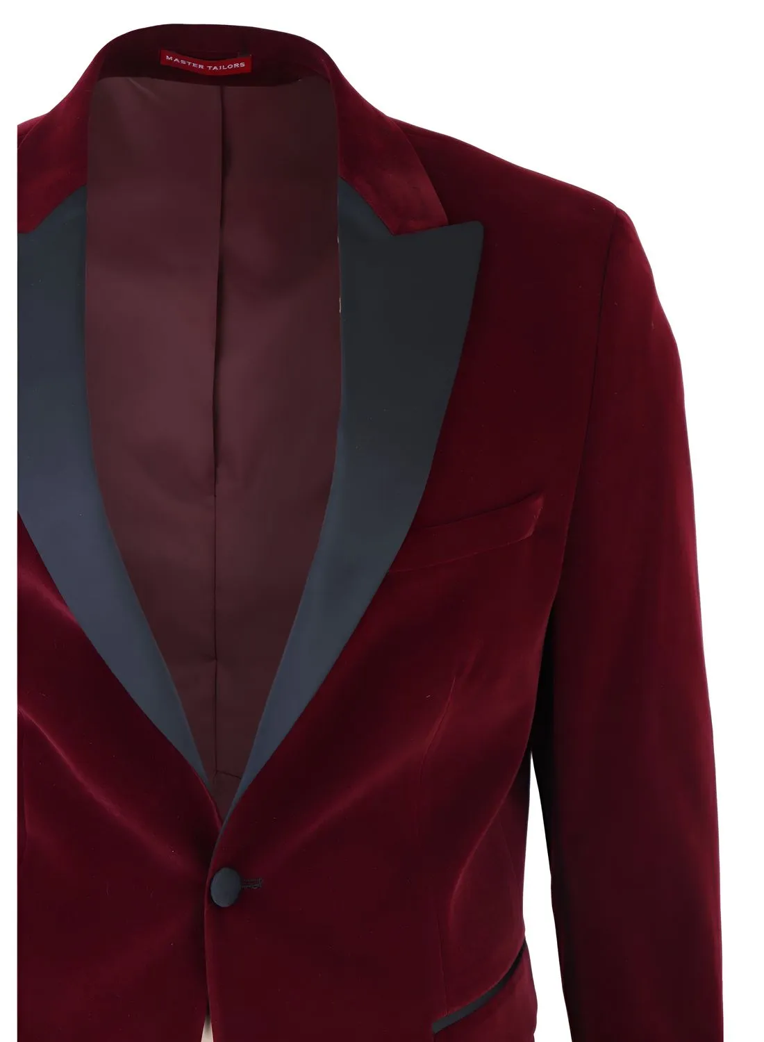 Wine Velvet Tuxedo Blazer Wedding Prom